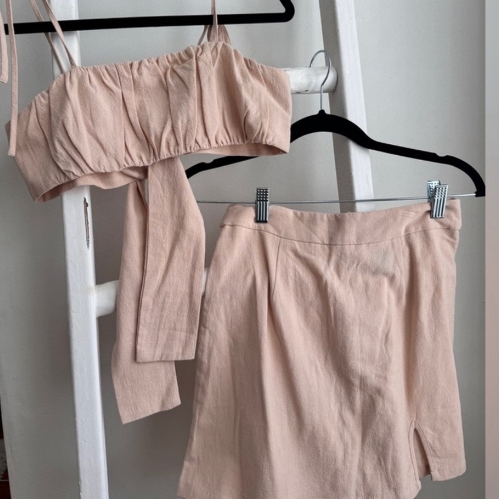 SHEIN Tan Two-Piece Set (BRAND NEW, NEVER WORN)